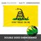 G128 Combo Pack: American USA Flag ToughWeave Series 4x6 Ft Single Sided & Gadsden Don't Tread On Me Flag Double Sided 4x6 Ft Double ToughWeave Series | Both Embroidered Polyester, Brass Grommets